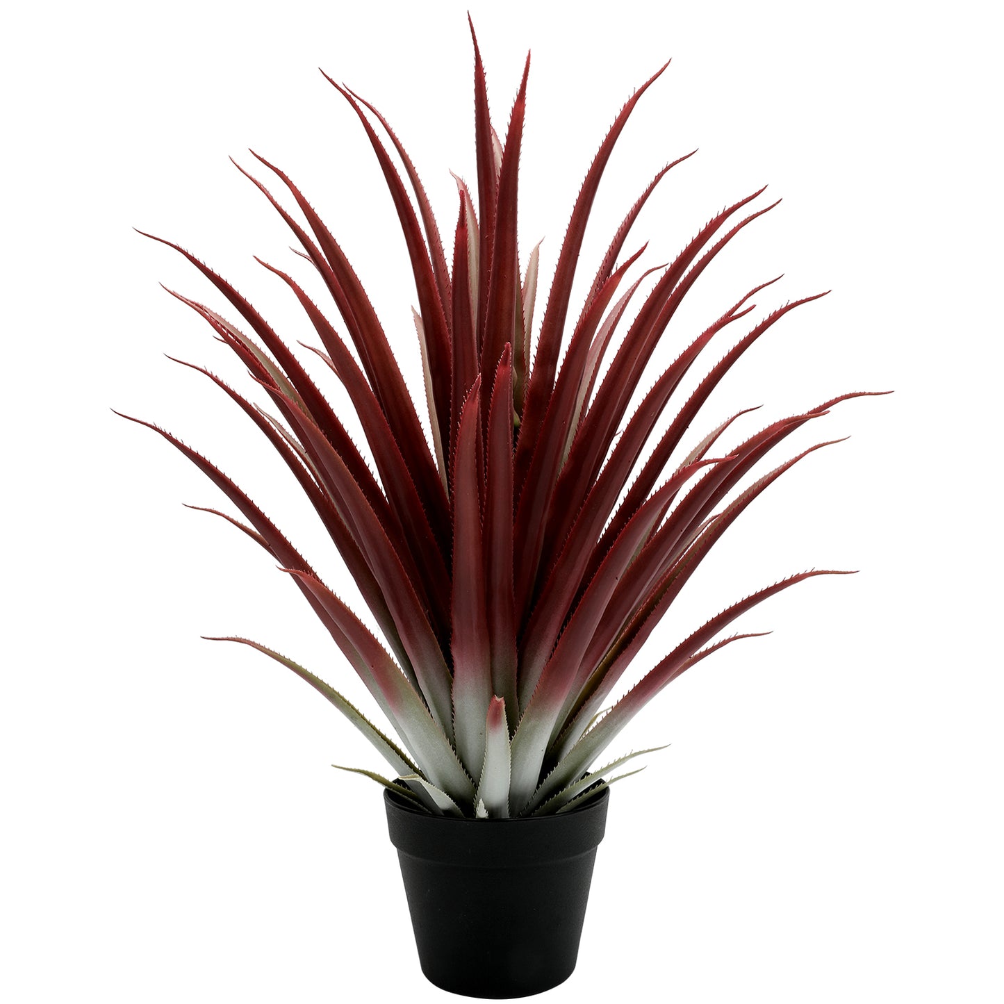 BANNINEO Succulents Plants Artificial Aloe Plant,26”Faux Agave Plant with Black Pot,Faux Succulents Fake Plant for Home Office Garden Yard Indoor Outdoor Decor